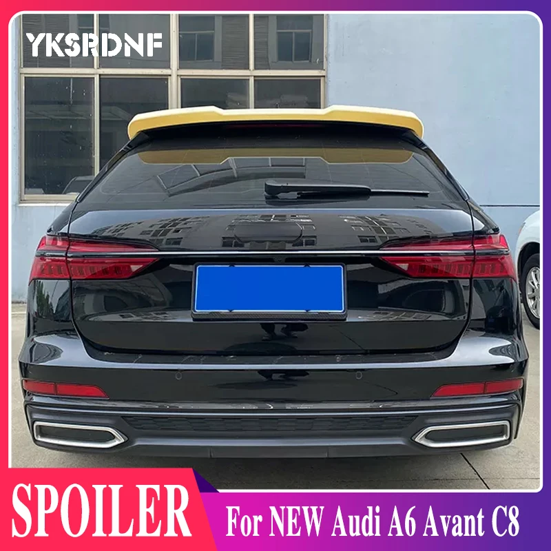 

For NEW Audi A6 Avant C8 2019-2022 A6 Allroad Spoiler ABS Car Trunk Lip Wings Tail Spoiler A6 Accessories Dedicated Decoration