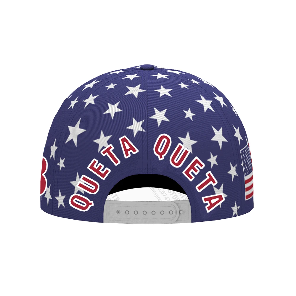 Американская бейсболка с индивидуальным именем и номером логотипа Team Queta