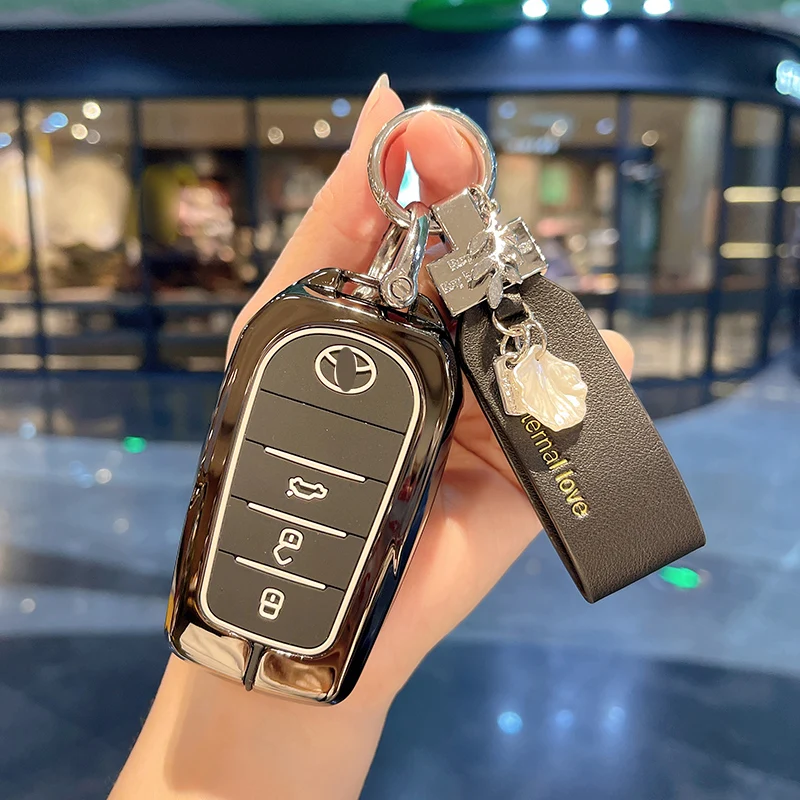 Чехол для автомобильного ключа из цинкового сплава Toyota Crown 2023 2024 Alphard ELFA Wilfa