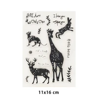 animals and plants clear stamp for diy scrapbooking card fairy transparent rubber stamps making photo album crafts template