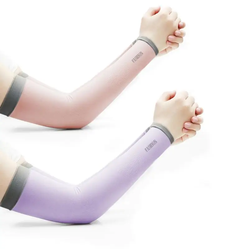 

2Pcs Unisex Cooling Arm Sleeves Cover Sports Running UV Sun Protection Outdoor Men Fishing Cycling Sleeves