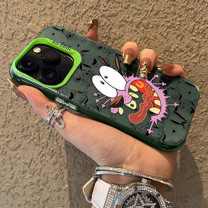 Матовый чехол для Xiaomi 14 13 14T 13T 12T Pro 11 Lite 5G NE POCO X7 X6 X5 X3 NFC F3 F4 GT F5 F6 M5S M6 Pro Courages Cowardly Dog (art.: 3920cdbfb0844) - 3920cdbfb0844
