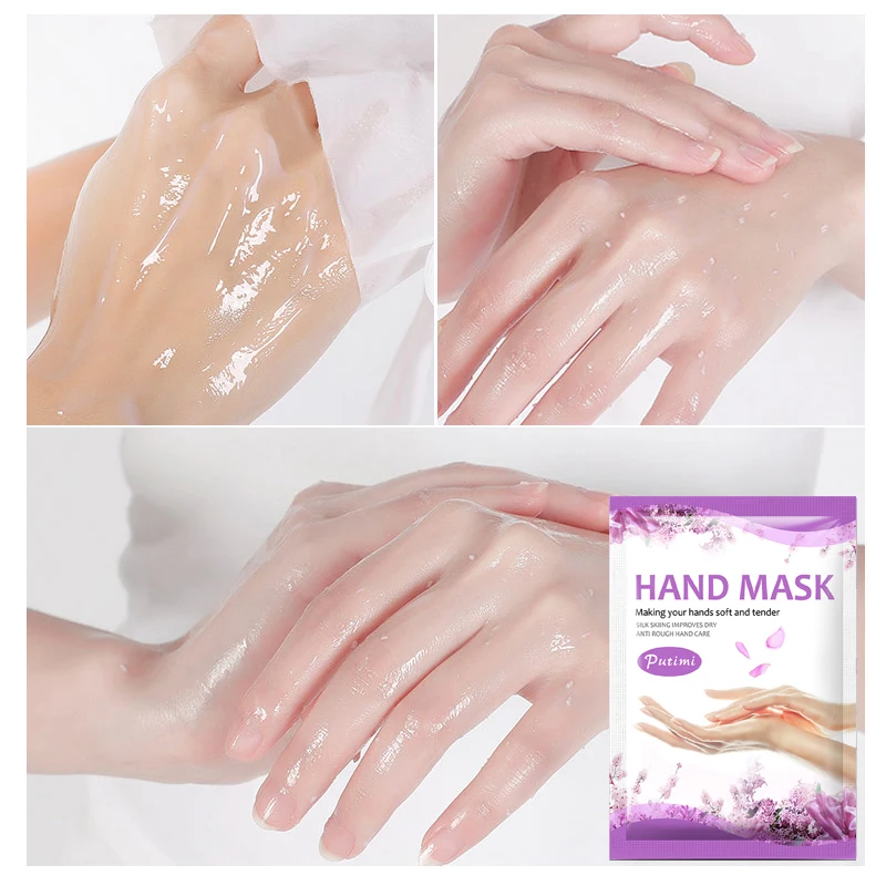 10 упаковок отбеливающая маска для рук с эффектом лаванды |
