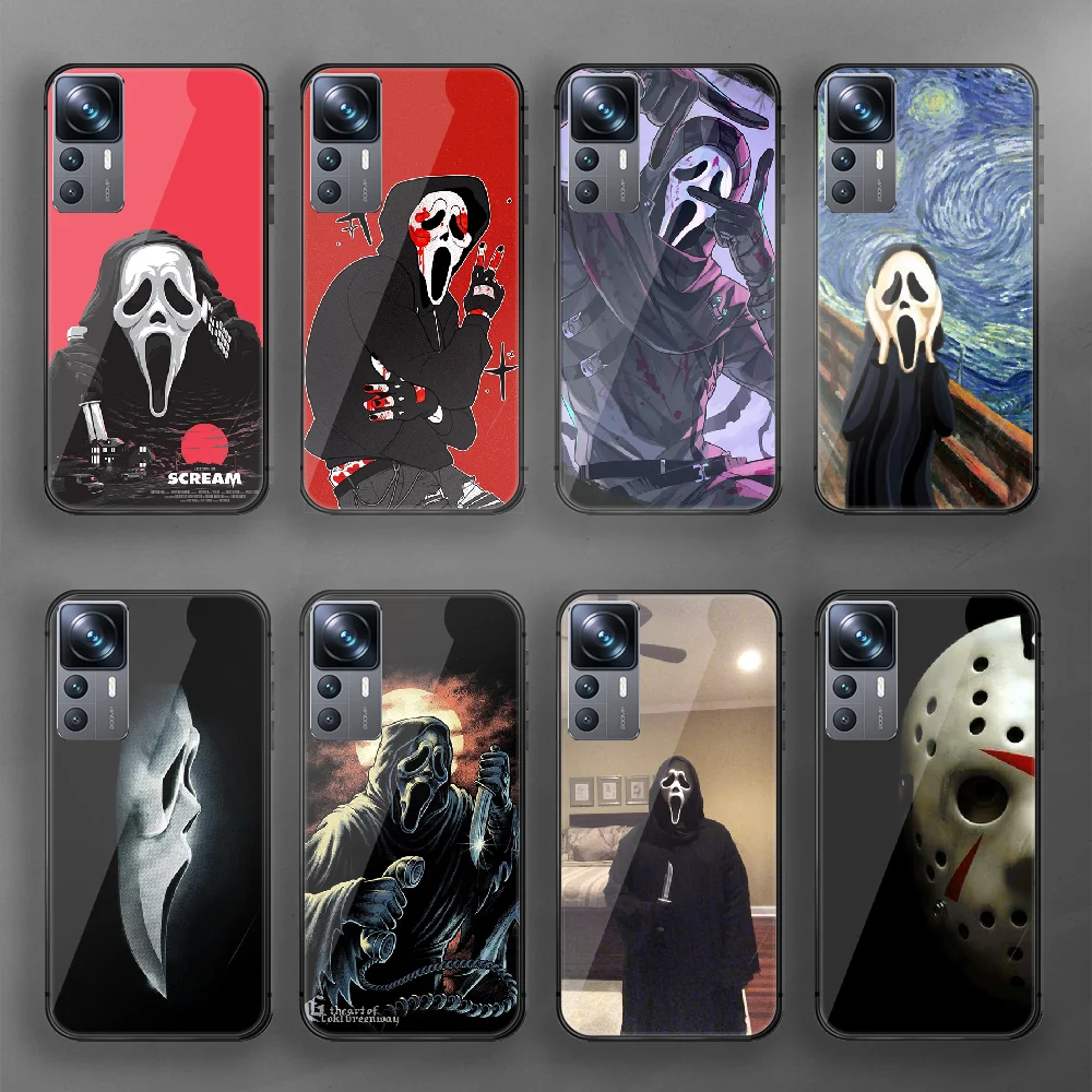 

Horror Movie Scary Ghostface Tempered Glass Phone Case Cover For Xiaomi Mi Poco X F 11 12 13 T 3 4 GT Pro Lite Ultra 5G