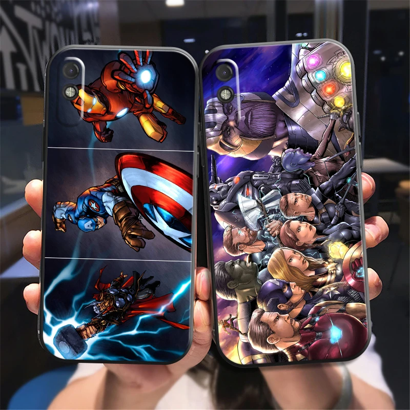 

Popular Marvel Phone Case For Xiaomi POCO F3 GT X3 Pro X3 GT M3 M3 Pro X3 X3 NFC Coque Carcasa Liquid Silicon Back
