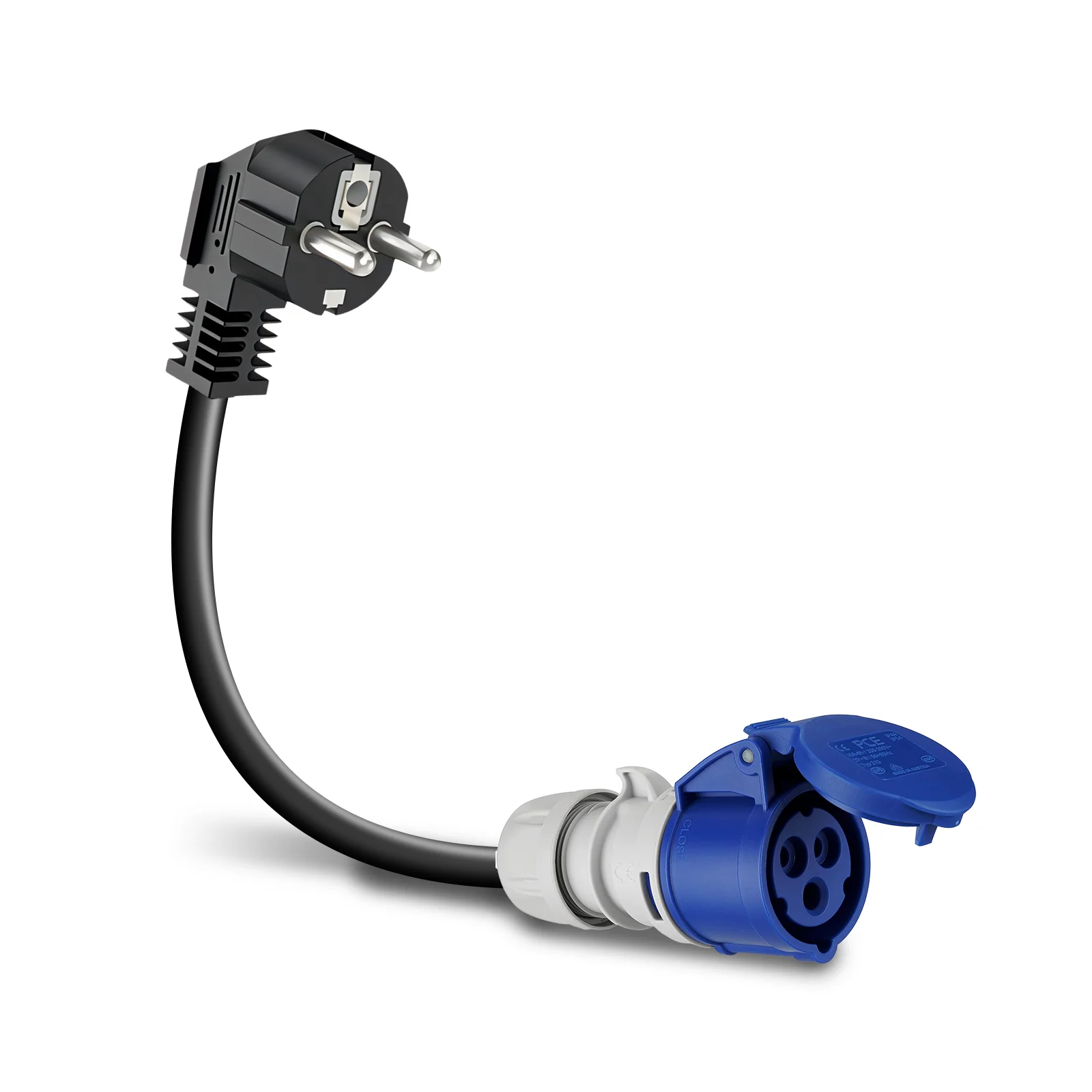 Адаптер зарядного устройства для электромобилей GUWIEYG Schuko к Bule CEE подключения