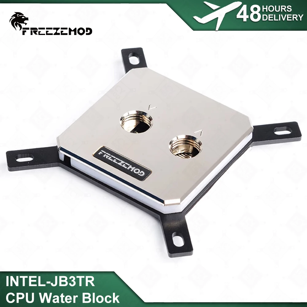 Водяной блок ЦП FREEZEMOD для Intel LGA 115X 20XX, медный процессор, радиатор, металлический Радужный светильник RGB, охладитель ПК с жидкостным охлаждением