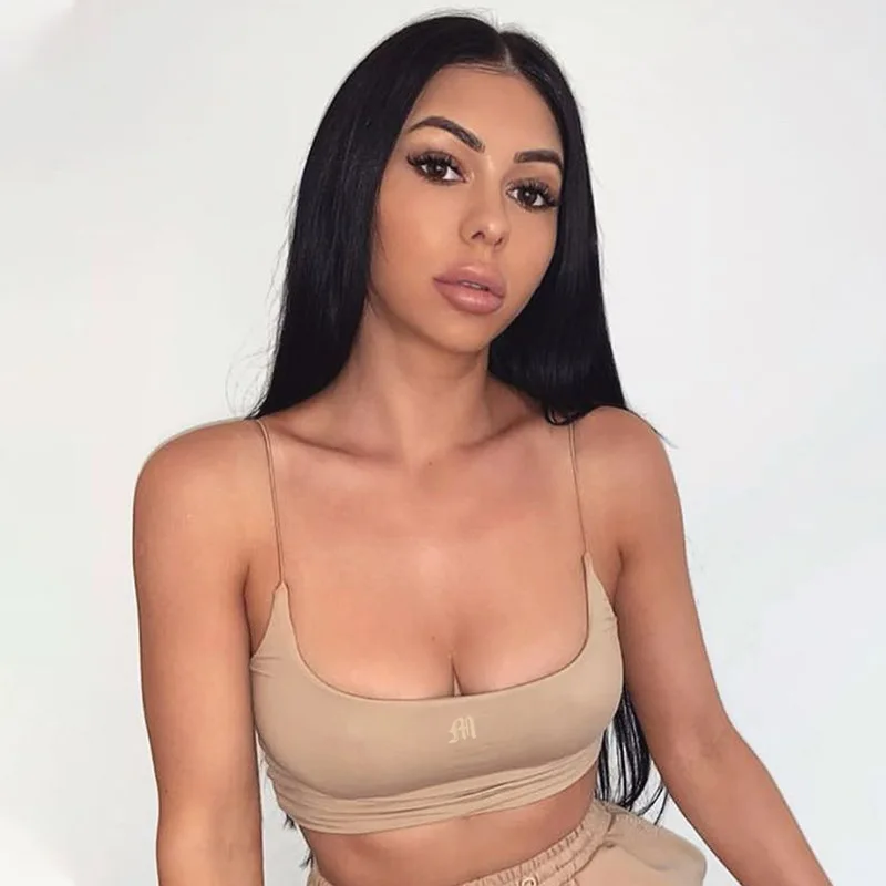 

Summer Crop Top Y2K Aesthetic Sexy Cute Mini Vest E-girl Vintage Sleevless Halter Camis 90s Women Streetwear