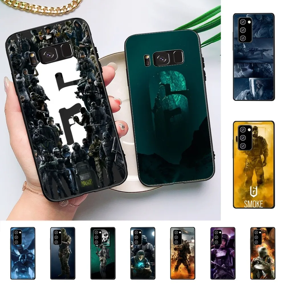 

R-Rainbow s-Six-siege Phone Case For Samsung Note 8 9 10 20 pro plus lite M 10 11 20 30 21 31 51 A 21 22 42 02 03