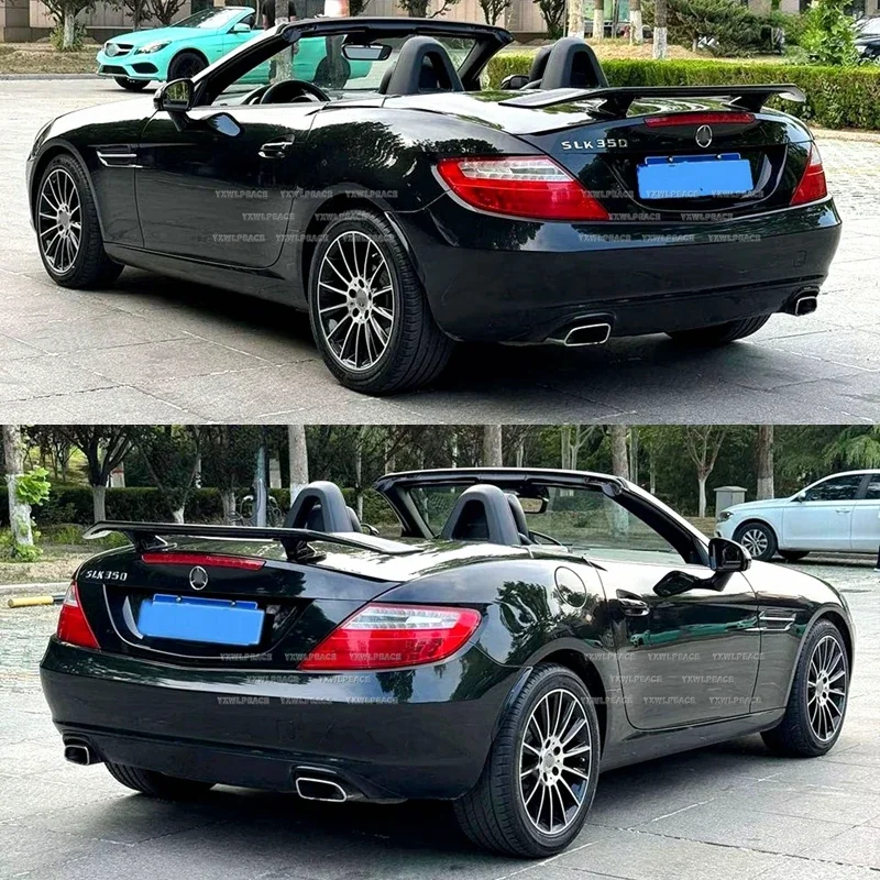 Фото Для Mercedes-Benz SLK SLK320 R171 R172 2006-2013 SLK200 SLK280 SLK300 SLK350: Задний спойлер, накладка на багажник, тюнинг-крыло №4