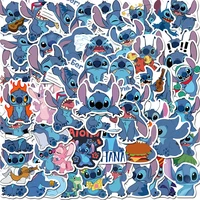 103050pcs cartoon cute stitch stickers waterproof for phone skateboard guitar luggage laptop funny classic sticker kid toys