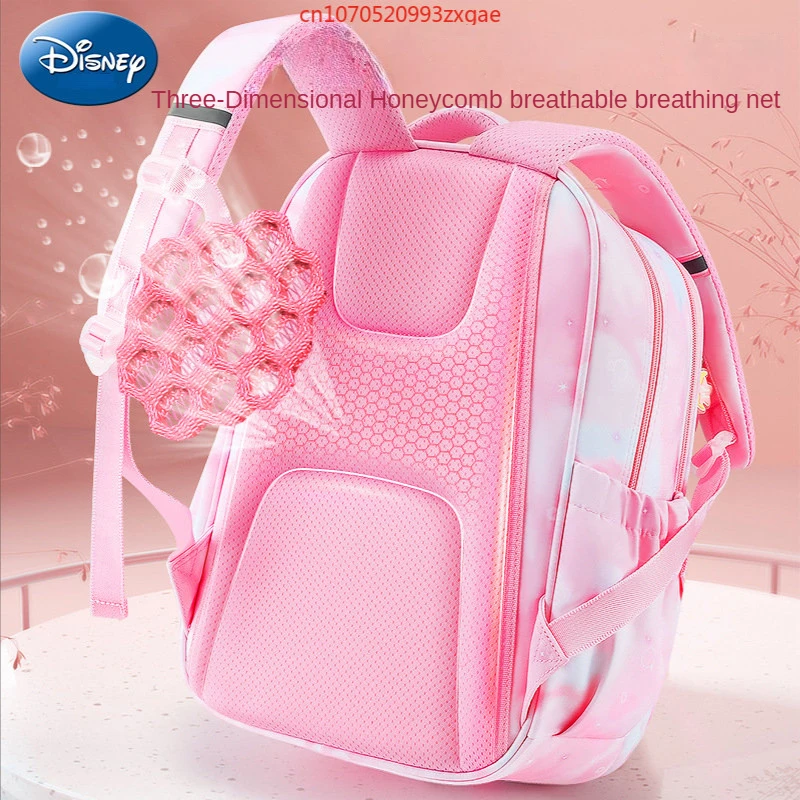 2023 new high-quality comfortable breathable genuine Disney girl backpack, multi compartment storage Disney student school bags