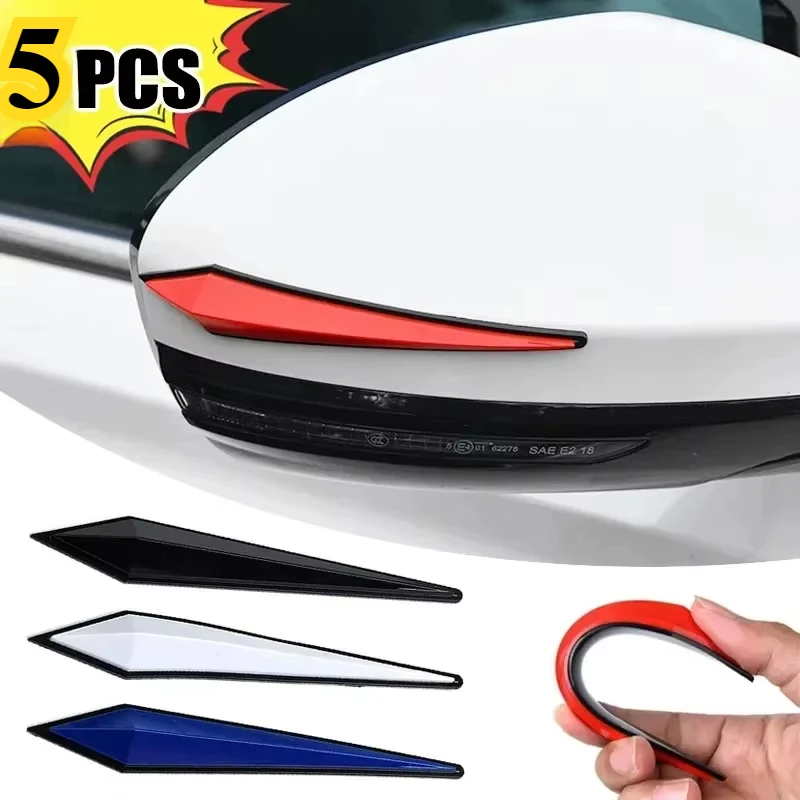 5 шт. защитная полоса для дверей автомобиля утолщенная ПВХ короткое зеркало