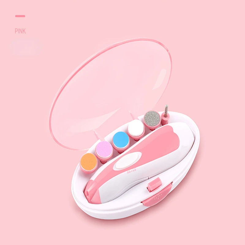 

Kids Baby Nail Trimmer Electric Baby Manicure Pedicure Nail Clippers Cutter Scissors Care Set New Born Baby Nail Clipper