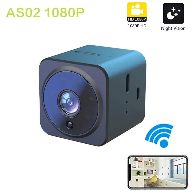 

Upgraded Version Of AS02 Block 1080p HDwifi Camera Wireless Night Vision Can Call Security Surveillance Camera DVR Motion Camera