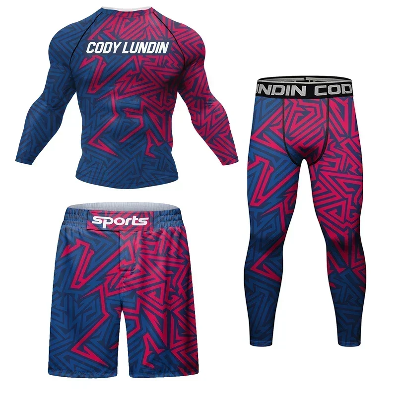 Мужской спортивный боксерский комплект костюм для тренировок ММА Муай Тай