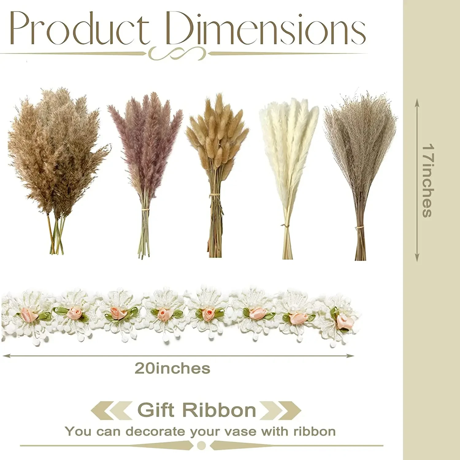 Натуральная пампасная трава зайчик хвост свадебный букет Искусственные цветы