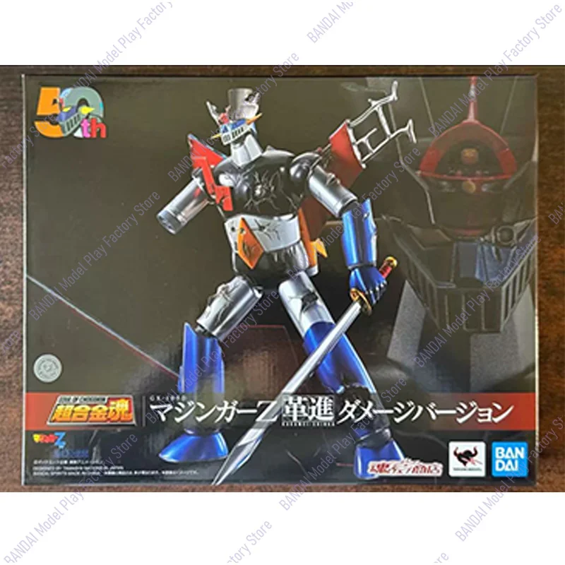 Фото Оригинальная фигурка Bandai SOUL OF CHOGOKIN GX-105D MAZINGER Z -KAKUMEI SHINKA- (поврежденная версия) Коллекционная фигурка аниме-персонажа, модель игрушки, подарок №1