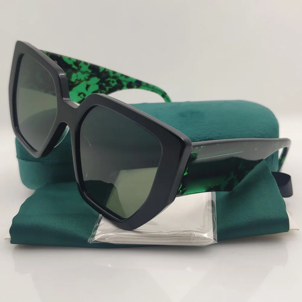

Square Fashion 2022 Green Acetate Sunglasses For Women Brand Designer Black Female PROTECT Girl Ladies For Sun Glasses UV400