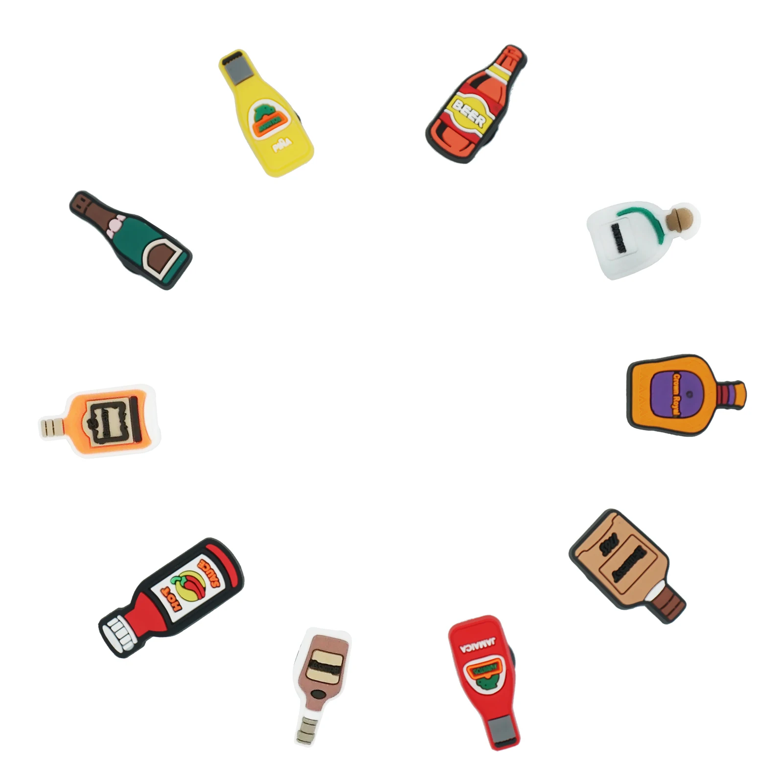 Бутылки для обуви Подвески бутылки пива парфюма соуса красивые аксессуары