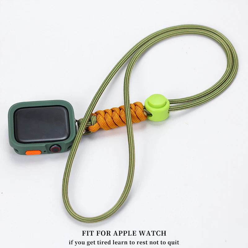 Фото Чехол для Apple Watch Красочный плетеный ремешок на шею Прочный ультра-9, 46, 45, 44, 42, 41, 40 мм ремешок S 1098765432   Аксессуары SE №3