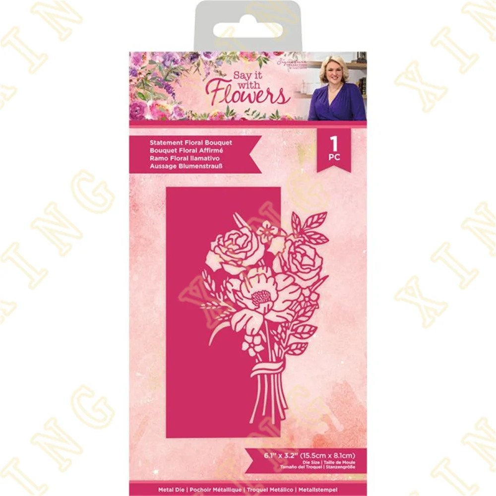 

New Statement Floral Bouquet Metal Cutting Dies Scrapbook Diary Decoration Stencil Embossing Template Diy Greeting Card Handmade