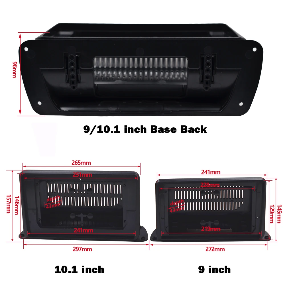 

9 или 10,1-дюймовый универсальный 2-дюймовый двойной Din-радио для старого автомобиля, грузовика, дома на колесах, стерео панель, монтажная рама, комплект отделки лицевой панели
