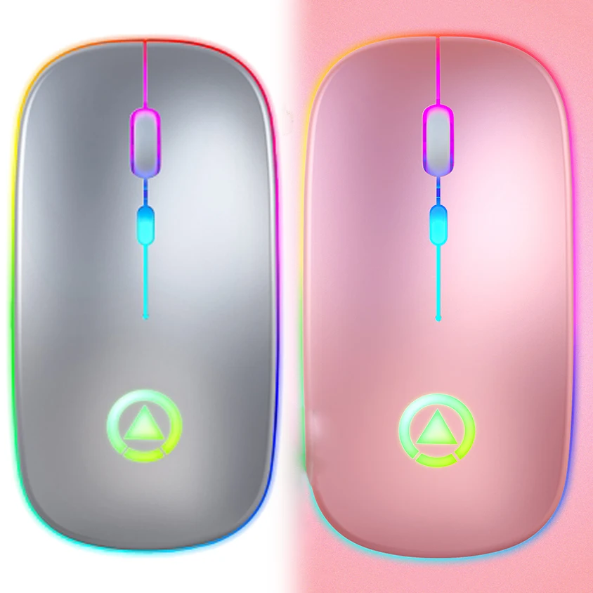 Мышь компьютерная беспроводная со светодиодный Ной подсветкой 2 4 ГГц