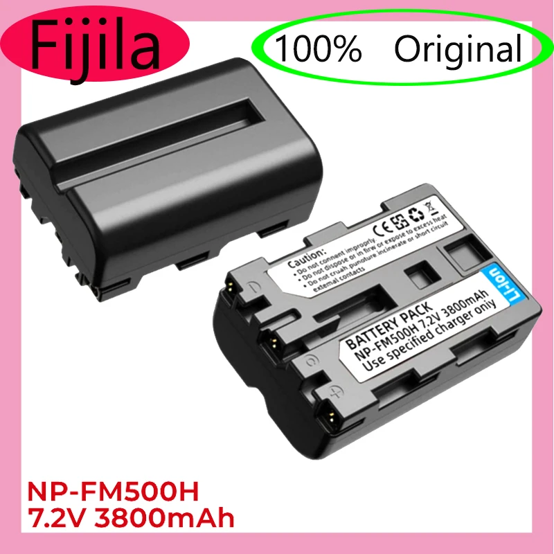

NP-FM500H 2Pack Replacement Battery 3800mAh for Sony Alpha A57/A58/A65/A68/A77/A99/A100/A200/A300/A500 。Compatible with original