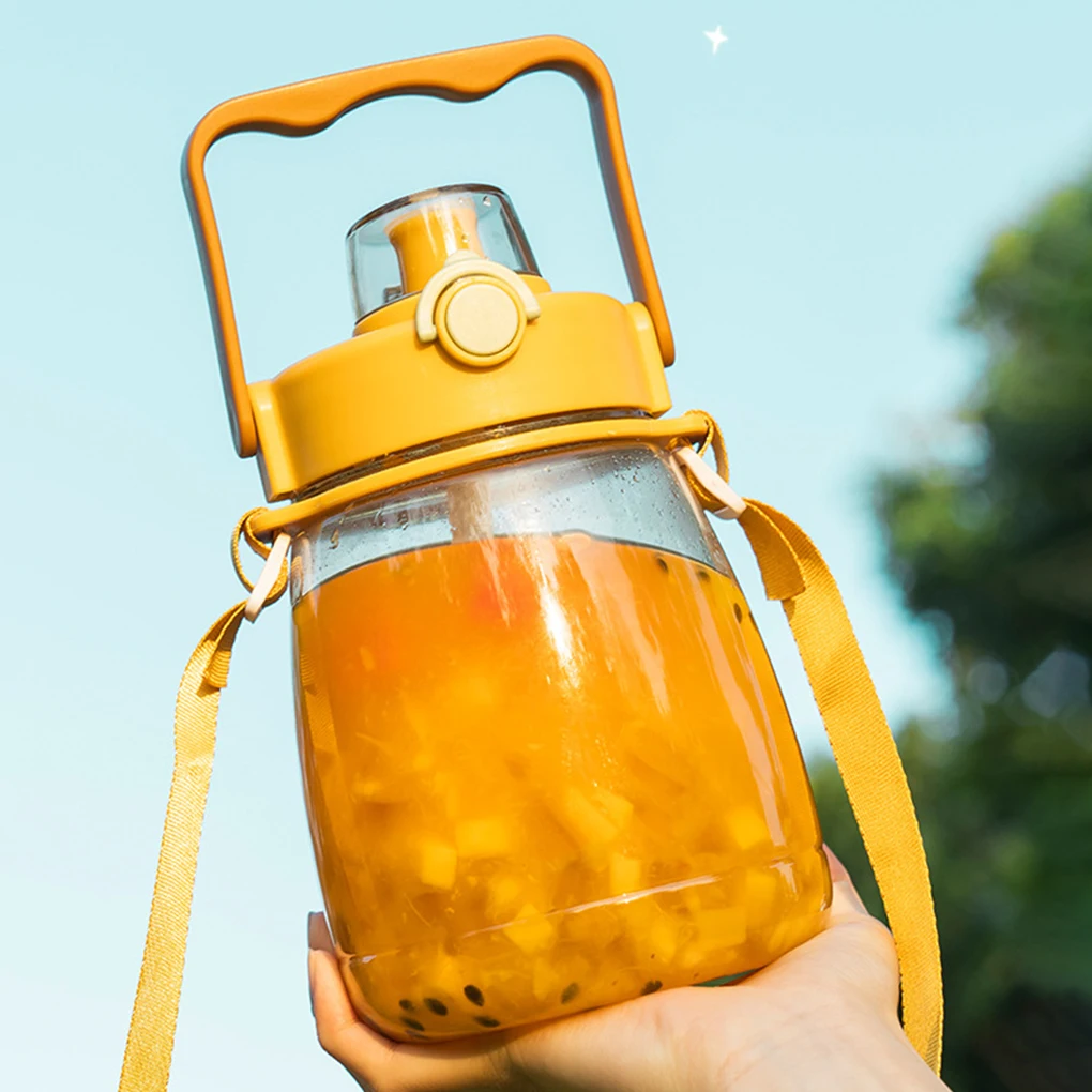 

1300ml Straw Drink Cup Home Tea Water Bottle Sports Fitness Camping Mug