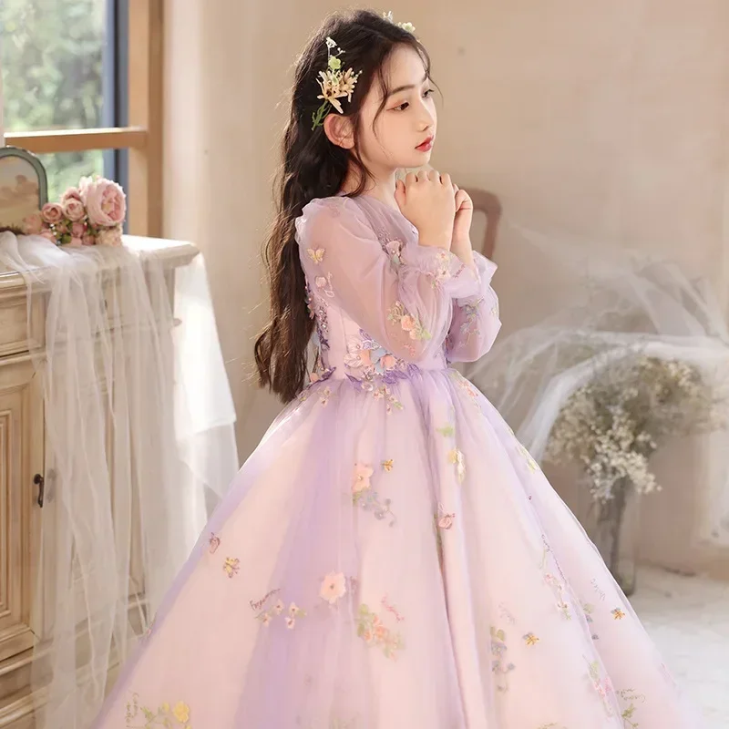 Платья для святого причастия девочек длинное бальное платье выпускного вечера