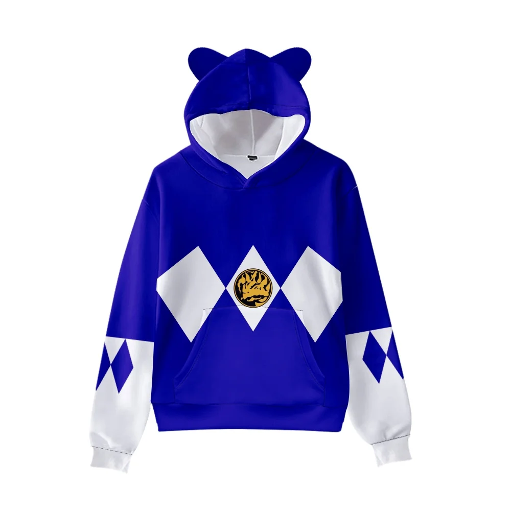 Лидер продаж осенне-зимние толстовки Mighty Morphin с 3D Цифровым принтом мужские и