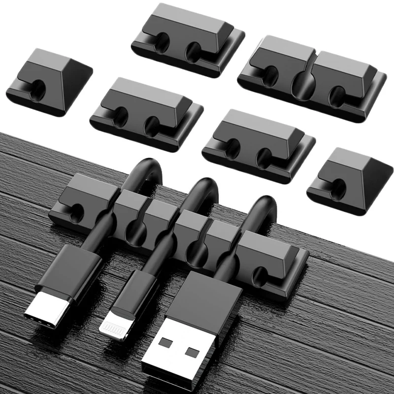 1-5 шт., силиконовые зажимы для кабеля