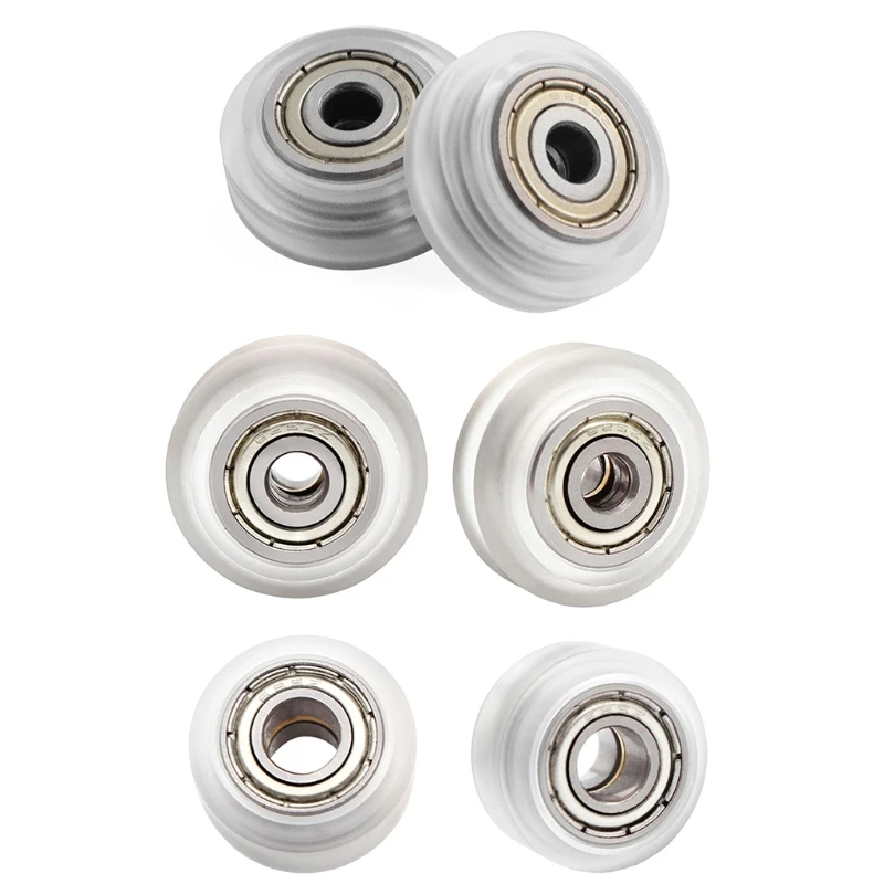 

10pcs High precision Pully Wheel Bearing CNC Stainless Steel Mini Wheels for Linear Rail System Smooth Rolling