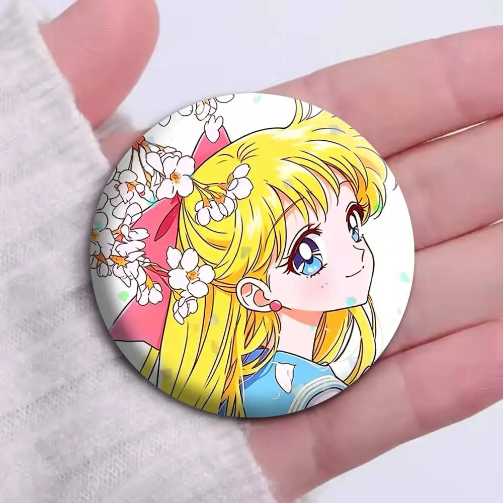 Фото Значки M-Minako A-Aino S-Sailor V-Venus: креативные жестяные значки-пуговицы, броши для одежды и рюкзаков №4