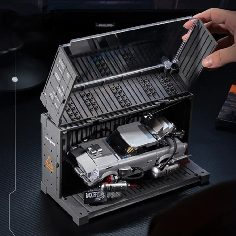 Технические блоки машина времени автомобили суперкар Назад в будущее коллекция