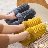 women men couples home slippers 2022 new fashion winter warm furry soft short plush slipper non slip bedroom slides indoor shoes