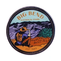big bend national park enamel pin wrap clothes lapel brooch fine badge fashion jewelry friend gift