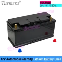 turmera 12v car battery box automobile starting lithium batteries shell for 110a series 110 20 20 110 replace 12v lead acid use