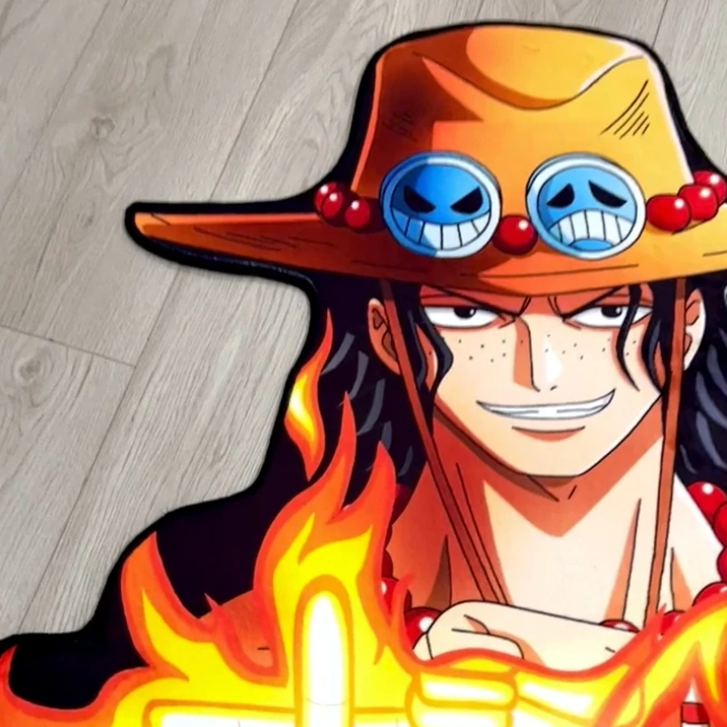 Пользовательские Коврики ONE PIECE Portgas · D Ace дизайнерские напольные коврики
