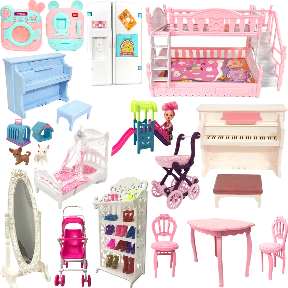 Shoes Rack Storage Dollhouse  For Barbie Doll Toys Jj