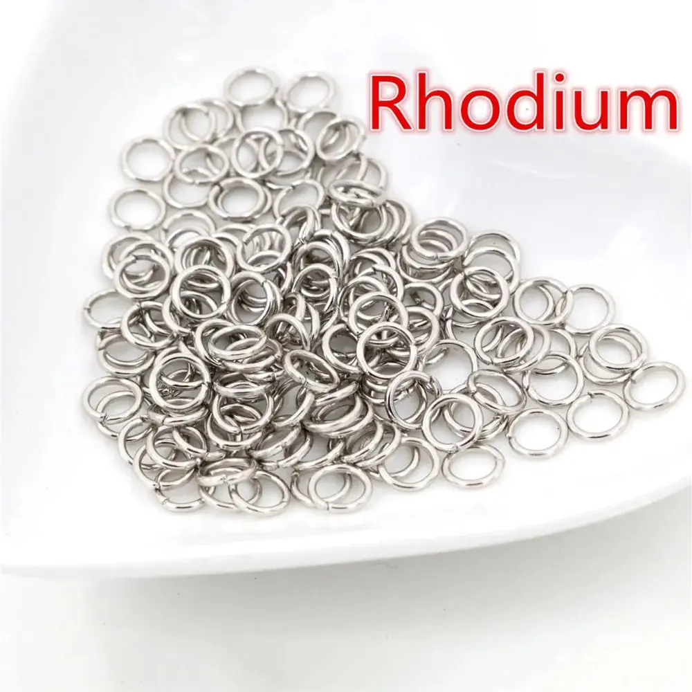 3/4/5/6/7/8/10mm Metal DIY Jewelry Findings Open Single Loops Jump Rings & Split Ring for jewelry making