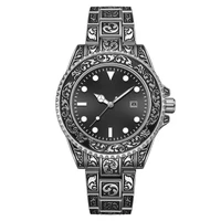 top vintage fashion luxury watches men casual retro olde calendar clocks for male steel quartz wristwatch gift relogio masculino