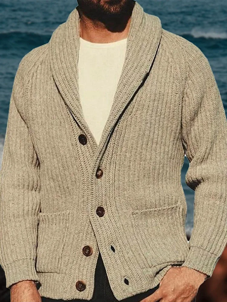 

Мужской кардиган с длинным рукавом