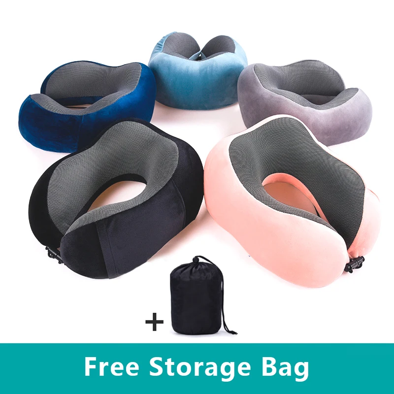 

Регулируемая съемная подушка для шеи и самолета с эффектом памяти