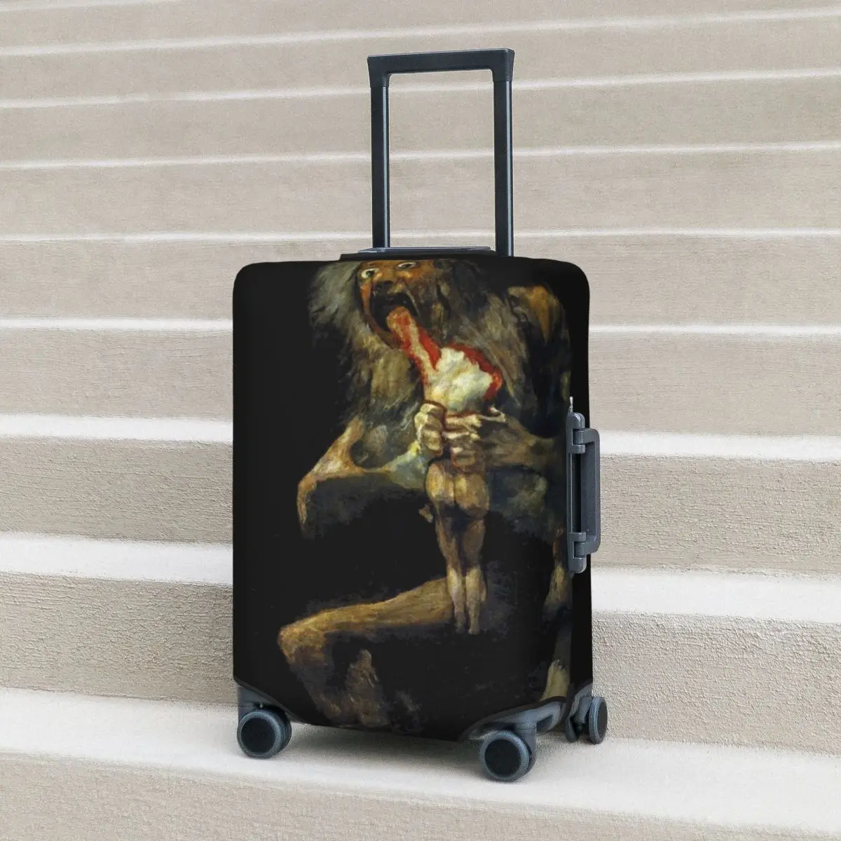 

Saturn Suitcase Cover Devouring His Son Vacation Business Elastic Luggage Case Protection