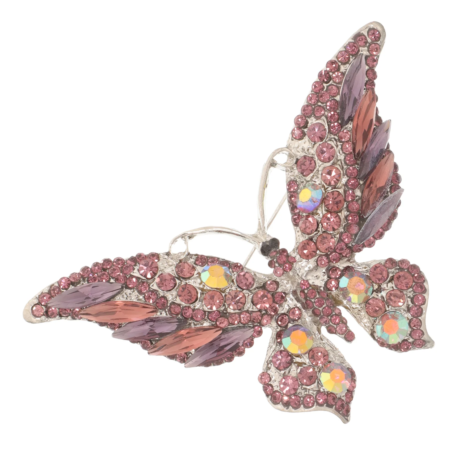 

Brooch Pin Womens Hats Caps Rhinestones Butterfly Lapel Brooches Miss Women's &