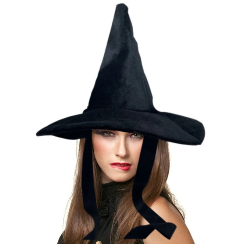

Halloween Witch Wizard Hat Party Costume Headgear Devil Cap Cosplay Props D5QB