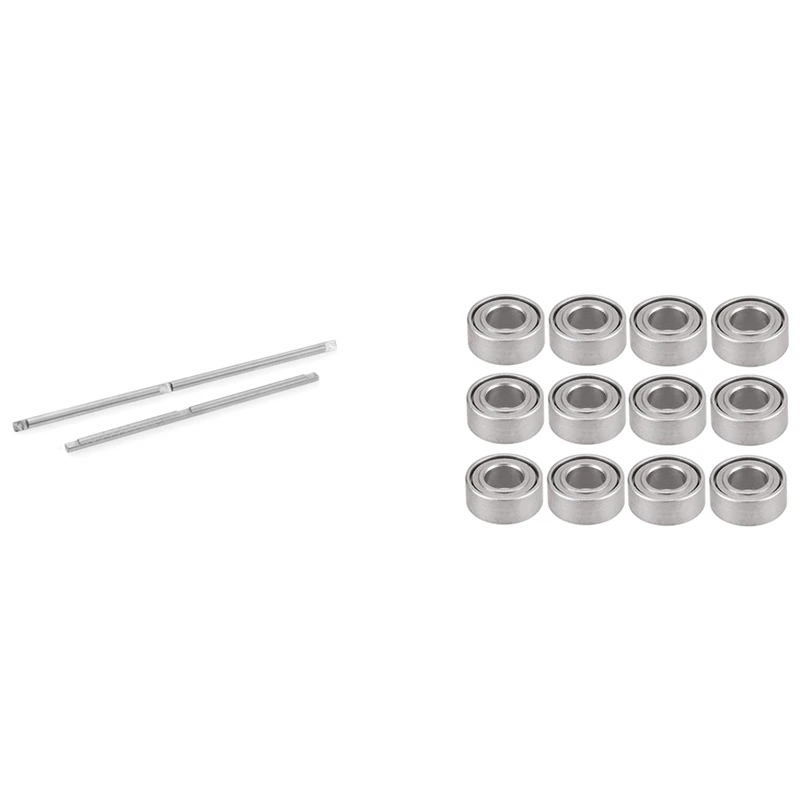 

2 шт. вал передней и задней оси со стальным подшипником 12 шт. 3x6x2 мм