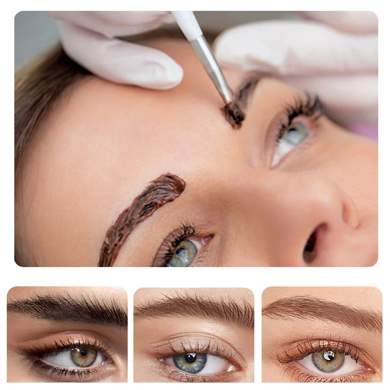 Водостойкий крем для окрашивания ресниц и бровей глаз тату-ручка жидкий ТИНТ